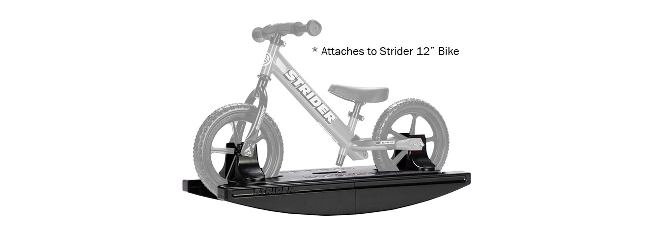 Rocking Base attaches to Strider 12" Bike