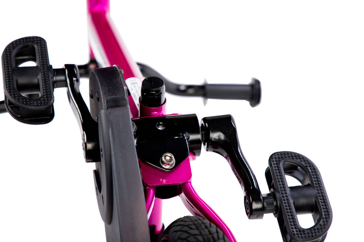 Strider 14x Sport Balance Bike - Fuchsia | Easy-Ride Pedal Conversion Kit