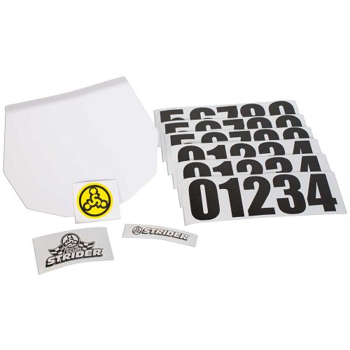 Strider Number Plate package contents
