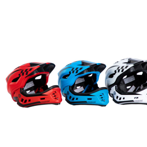 Red, Blue, White ST-R Full-Face Helmets