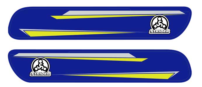 blue shifter pattern frame decal