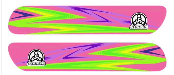 pink zap pattern frame decal
