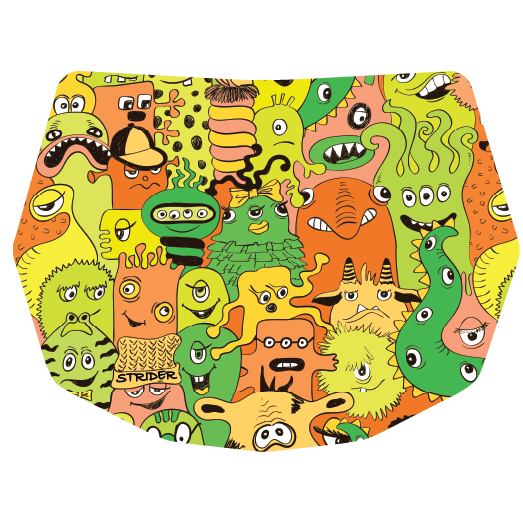 monsters race plate